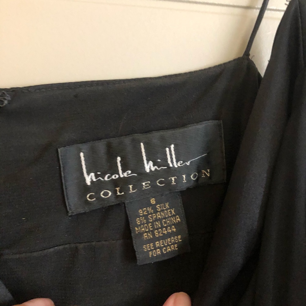 Black cocktail dress Nicole Miller